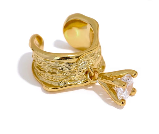 Aurora Ice Sterling Silver Clip-On Earrings