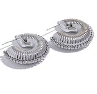 Aurora Ice C-Shape Geometric Earrings