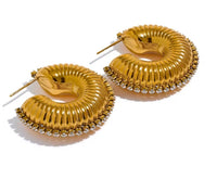 Aurora Ice C-Shape Geometric Earrings