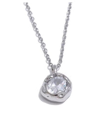 Aurora Ice CZ Pendant Necklace
