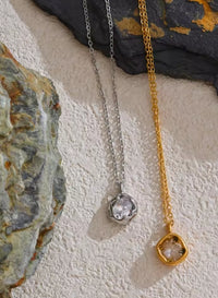 Aurora Ice CZ Pendant Necklace