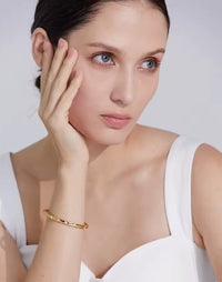 Aurora Ice CZ Wrist Bangle Bracelet