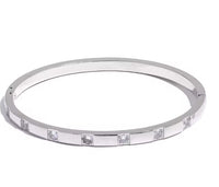 Aurora Ice CZ Wrist Bangle Bracelet