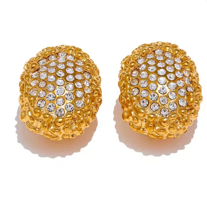 Aurora Ice Geometric Clip-On Earrings