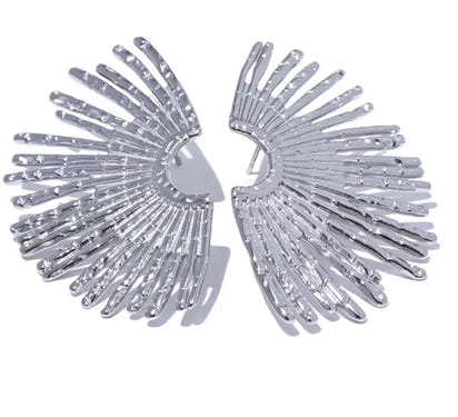 Aurora Ice Geometric CZ Stud Earrings