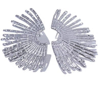 Aurora Ice Geometric CZ Stud Earrings