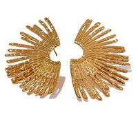 Aurora Ice Geometric CZ Stud Earrings