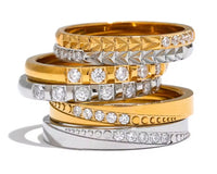 Aurora Ice Minimalist CZ Thin Ring