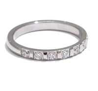 Aurora Ice Minimalist CZ Thin Ring