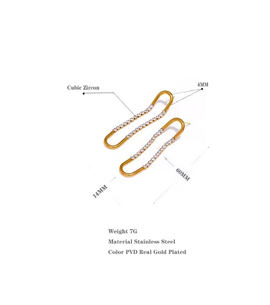 Aurora Ice Luxury CZ Drop Earrings