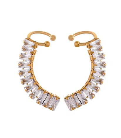 Aurora Ice Luxury CZ Clip-On Earrings