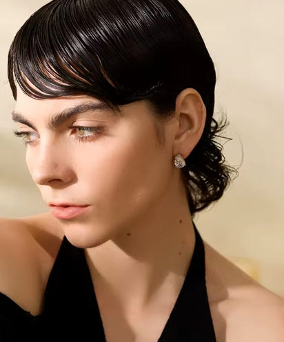 Aurora Ice Water Drop Stud Earrings