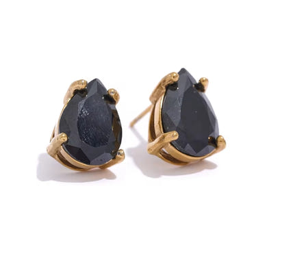 Aurora Ice Water Drop Stud Earrings