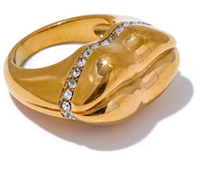 Aurora Ice Wide Band Lip Ring