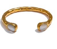 Autumn Aura Multicolored Stone Cuff Bracelet