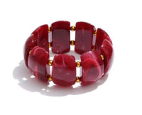 Autumn Aura Multi-Color Resin Wide Statement Bracelet