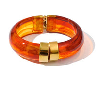 Autumn Aura Multicolor Acrylic Thick Bracelet