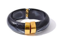 Autumn Aura Multicolor Acrylic Thick Bracelet