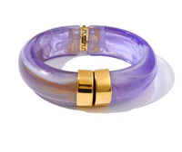 Autumn Aura Multicolor Acrylic Thick Bracelet