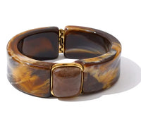 Autumn Aura Multicolor Acrylic Thick Bracelet
