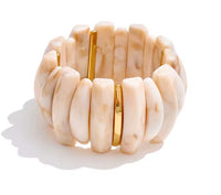 Autumn Aura Wide Acrylic Resin Statement Bracelet