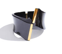 Autumn Aura Multi-Color Acrylic Wide Statement Bracelet