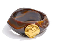 Autumn Aura Multi-Color Resin Wide Bracelet