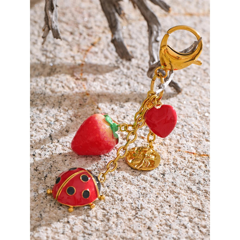 Sweet Ladybird Keychain