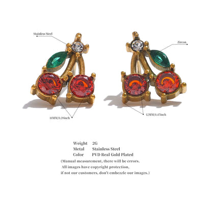 Cherry Kiss Studs