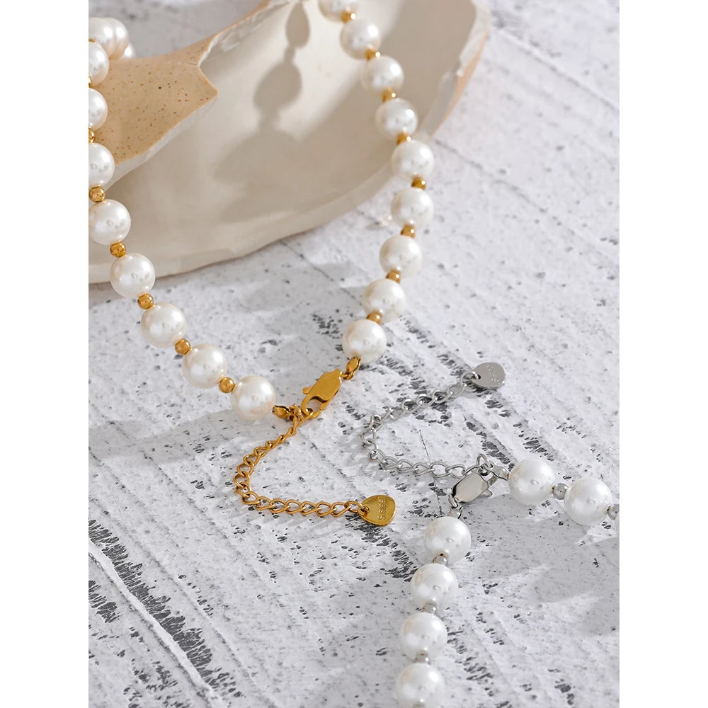 Liora Beaded Pearl Necklace