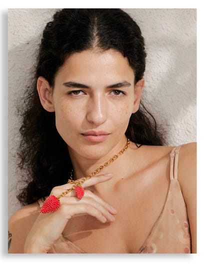 Sweet Strawberry Pendant Necklace