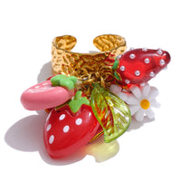 Fruity Trio Adjustable Ring