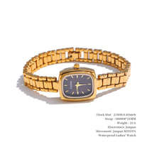 Steeletta Fashion Stainless Steel Ladies’ Watch – 18K Gold Plated